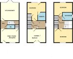 Floorplan of Oak Tree Close, Mangotsfield, Bristol, BS16 9AJ